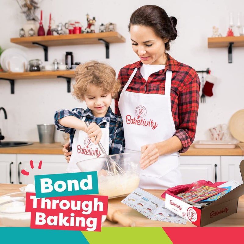BAKETIVITY Kids Baking DIY Activity Kit - Bake Delicious Yum&m Jumbo Cookies- Real Fun Little Junior Chef Essential Kitchen Lessons  Includes Pre-Measured Ingredients and Easy to Follow Recipe. - Image 2